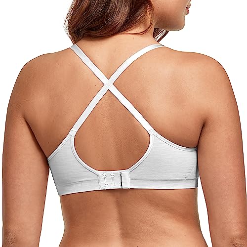 Women's Wireless T-shirt Bra, Moisture-wicking Convertible Smoothing Bra W931