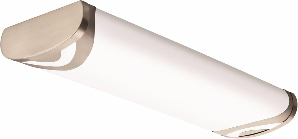 2-Foot Brushed Nickel Linear Light, 4000K, Pack of 2 B72050