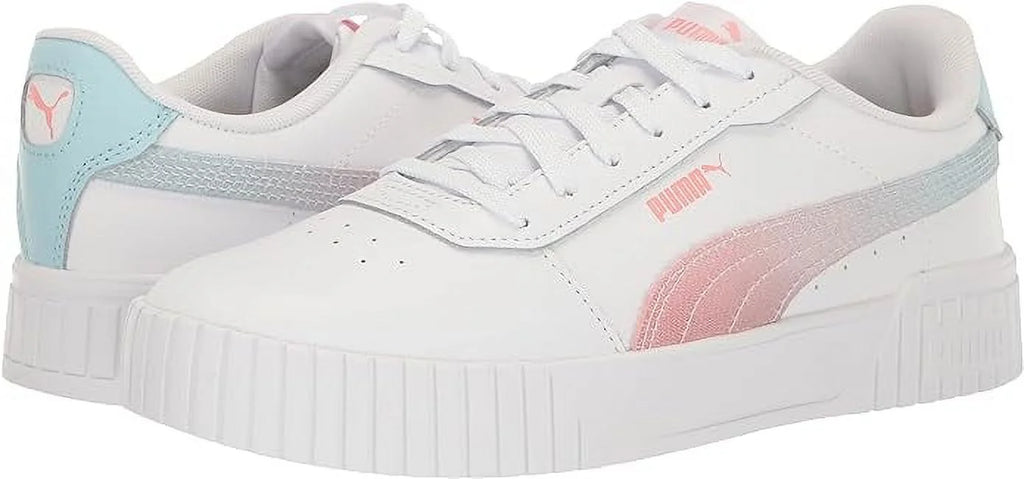 PUMA White-Fusion Coral-Light Aqua Sneaker P8204
