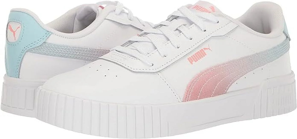 PUMA White-Fusion Coral-Light Aqua Sneaker P8204