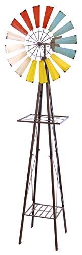 Metal Windmill Garden Stand Z65579