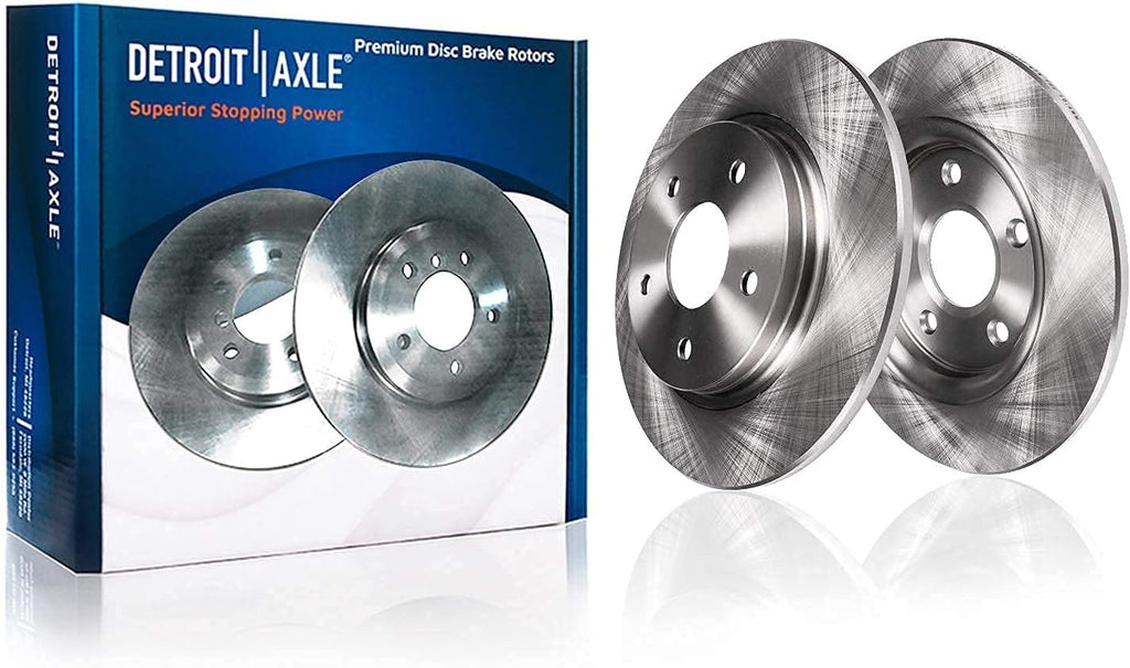 Front and Rear Disc Brake Rotors + Ceramic Brake Pads 8pc Set S885274