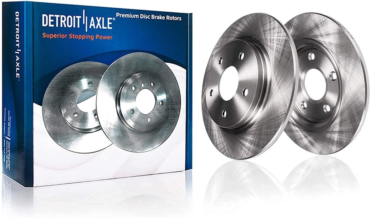 Front and Rear Disc Brake Rotors + Ceramic Brake Pads 8pc Set S885274