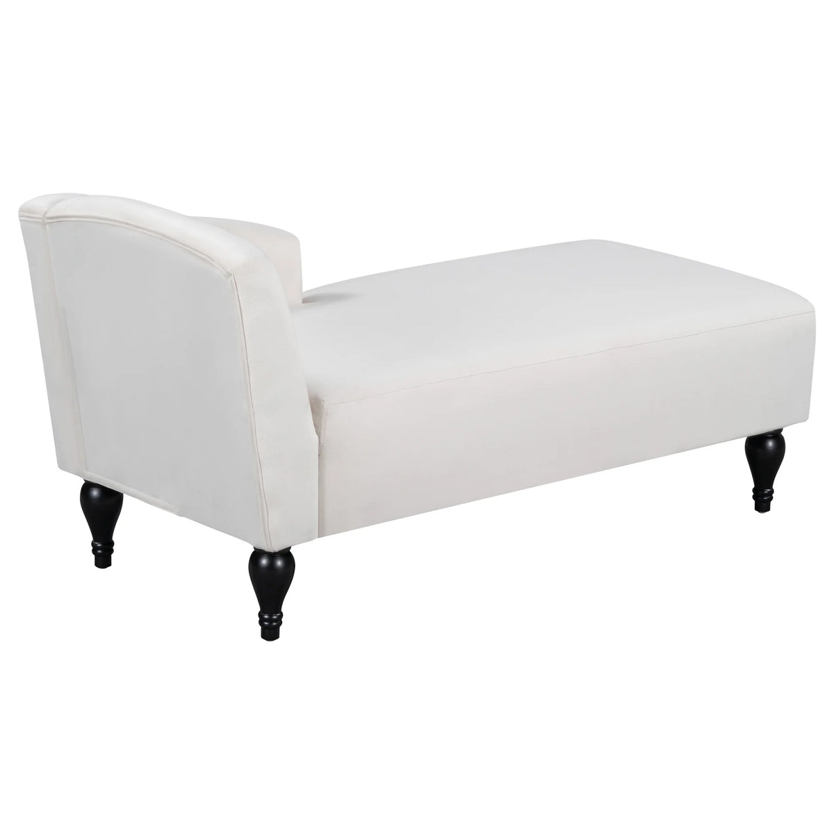 58 inch Velvet Button Tufted Chaise Lounge Sofa G56672