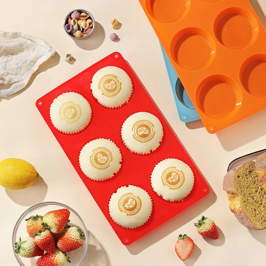 3" Round Silicone Egg Mold Pan X9280