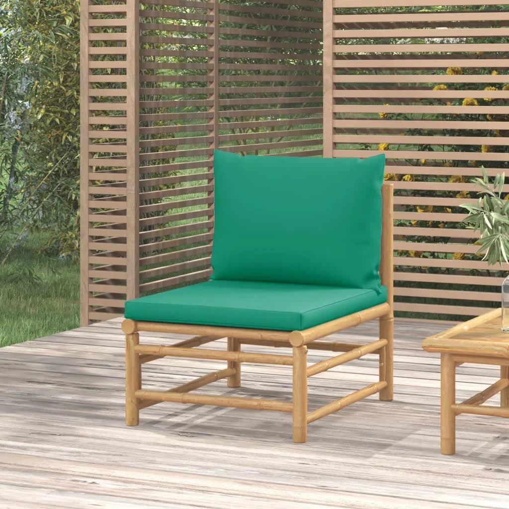 Green Cushions Bamboo Patio Sofa E282642