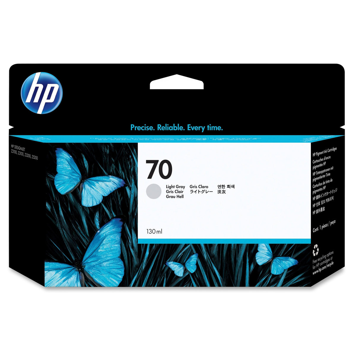 HP 70 130-ml Light Gray Ink Cartridge U6179