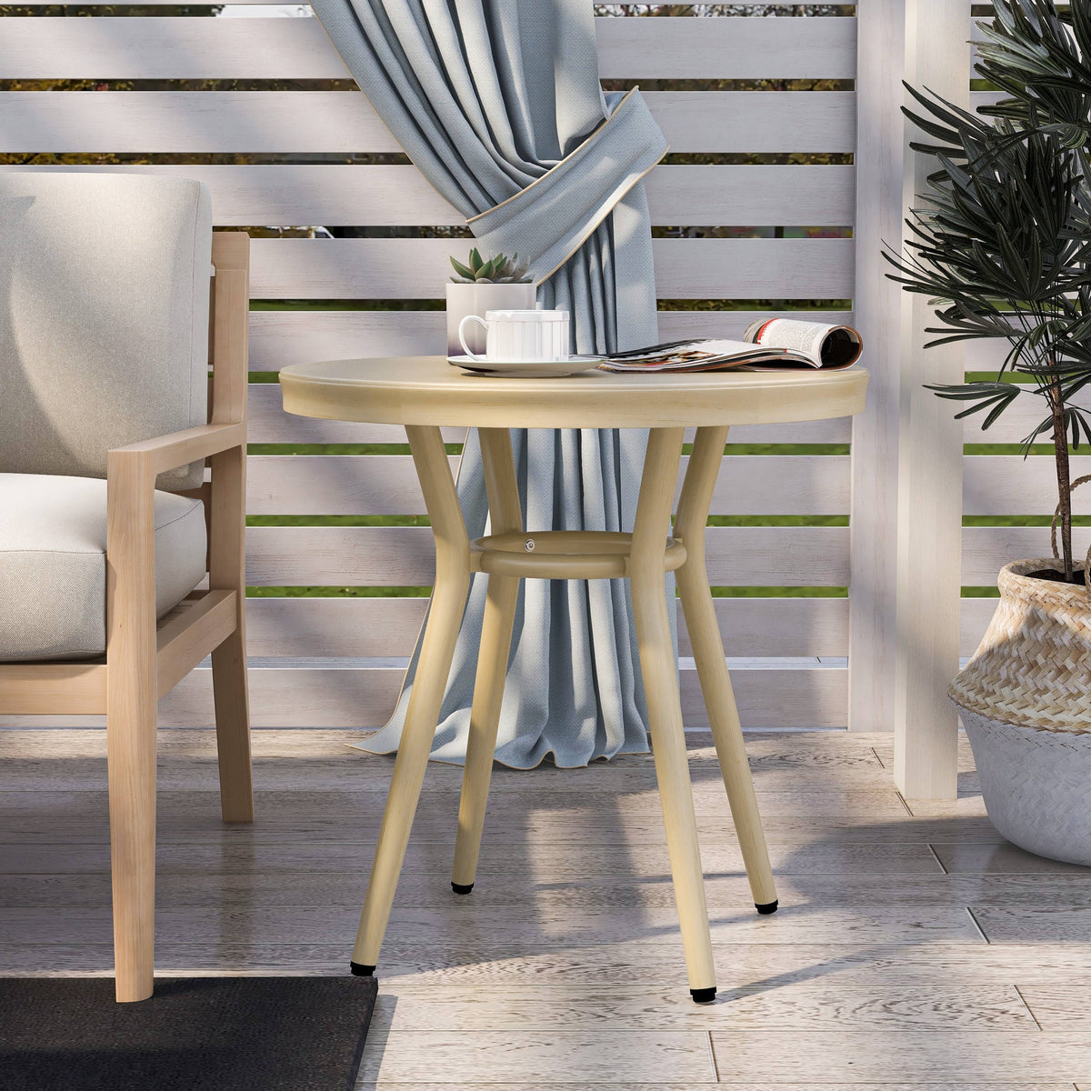 Natural Tone 22-inch Side Table O821066