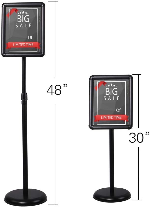 Adjustable Aluminum Sign Holder Stand for 8.5x11 Inches O272