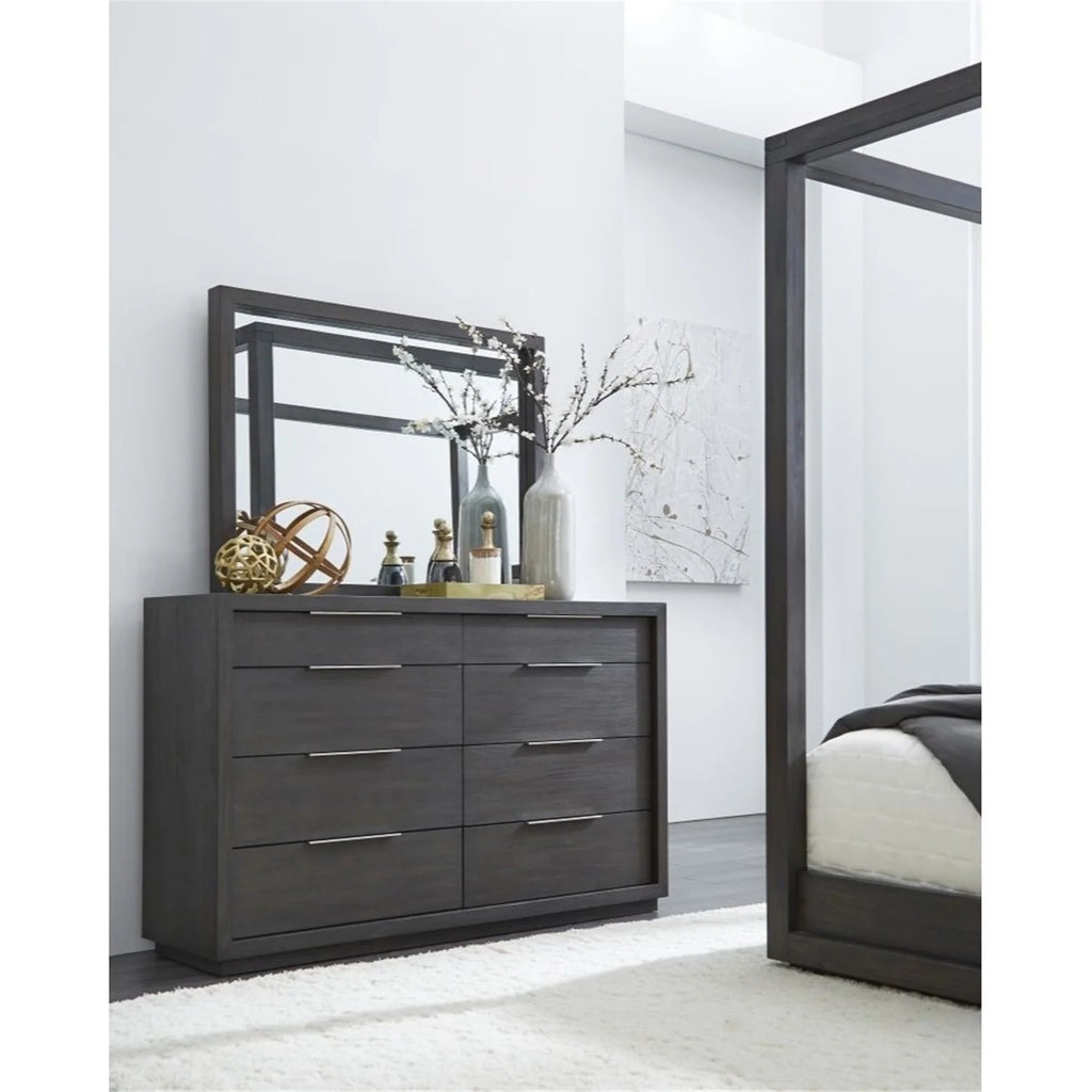 Gray 8 Drawer Dresser D35113