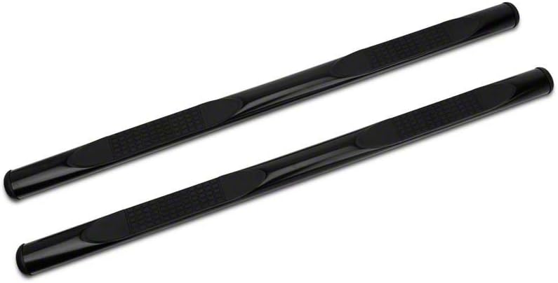 Gloss Black 4-Inch Oval Side Step Bars N6099