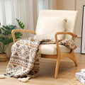 Accent Chair with Lumbar Pillow Upholstered Linen Fabric K70826
