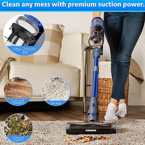 Cordless Stick Vacuum Cleaner with LED Display Screen X1511