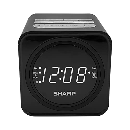 FM Clock Radio with Bluetooth Speaker and Dual Alarms S73773