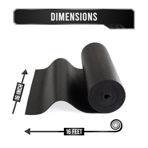 Black 24" x 10 ft Tool Box Drawer Liner I895