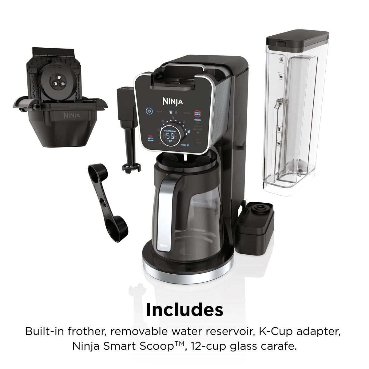 12-Cup Drip Coffee Maker with Glass Carafe Q496