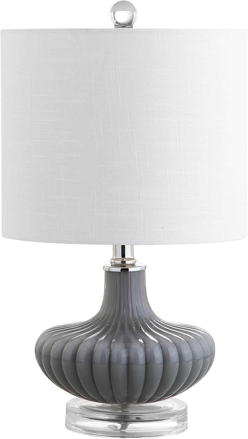Gray Glass and Lucite LED Table Lamp H13938