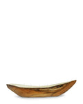 Wood Boat Candle F909504