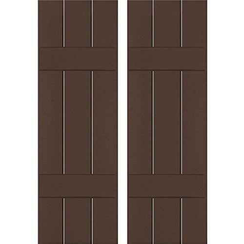 Real Wood Pine Board-n-Batten Shutters M6853