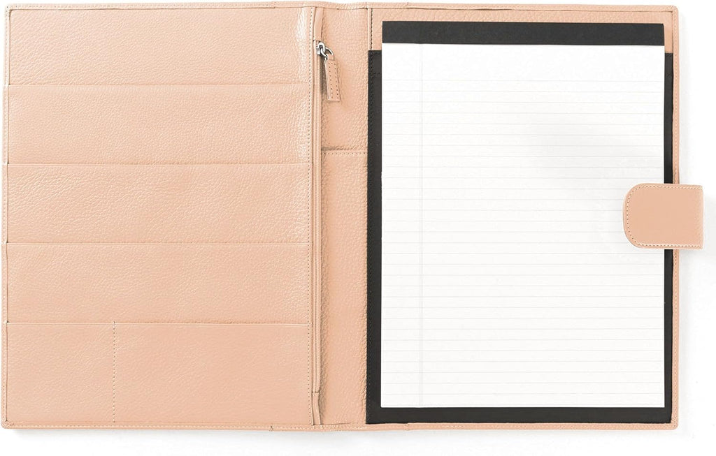 Cognac Full Grain Leather Portfolio A4 Organizer with Tablet Pocket G667