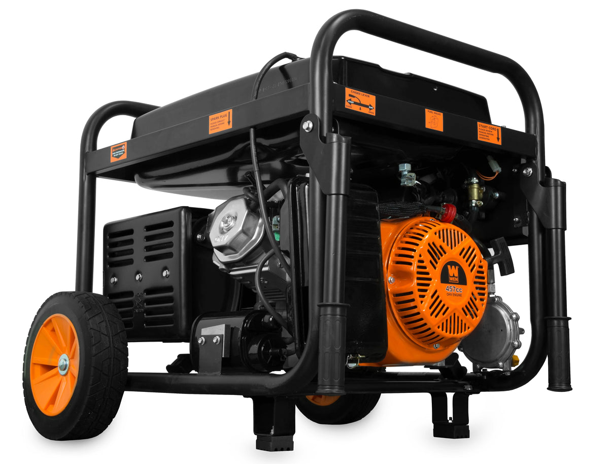 11,000-Watt Dual Fuel Portable Generator with Wheel Kit and Electric Start U96331