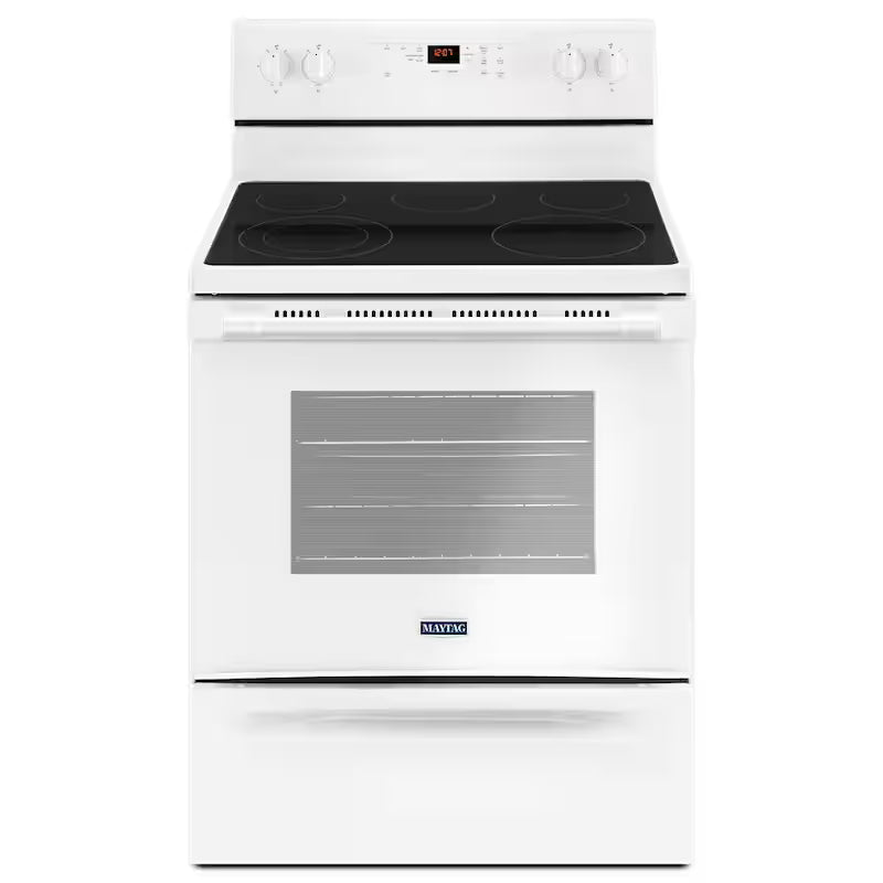 Electric Range with Shatter-Resistant Cooktop in White X699276