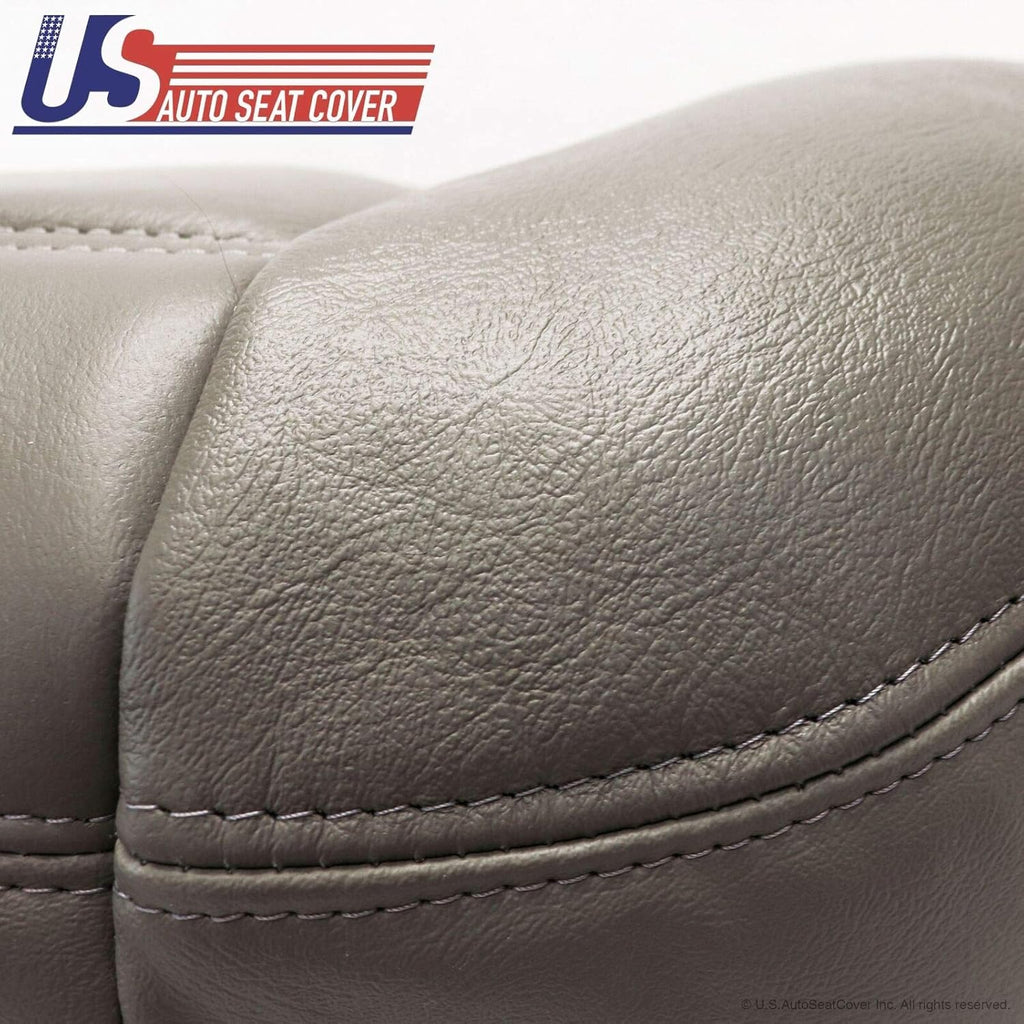 Wheat Gray Genuine Leather Seat Cover Y571312