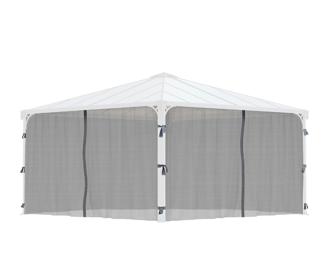 14' x 14' Gazebo Netting Set 4 Piece F69773