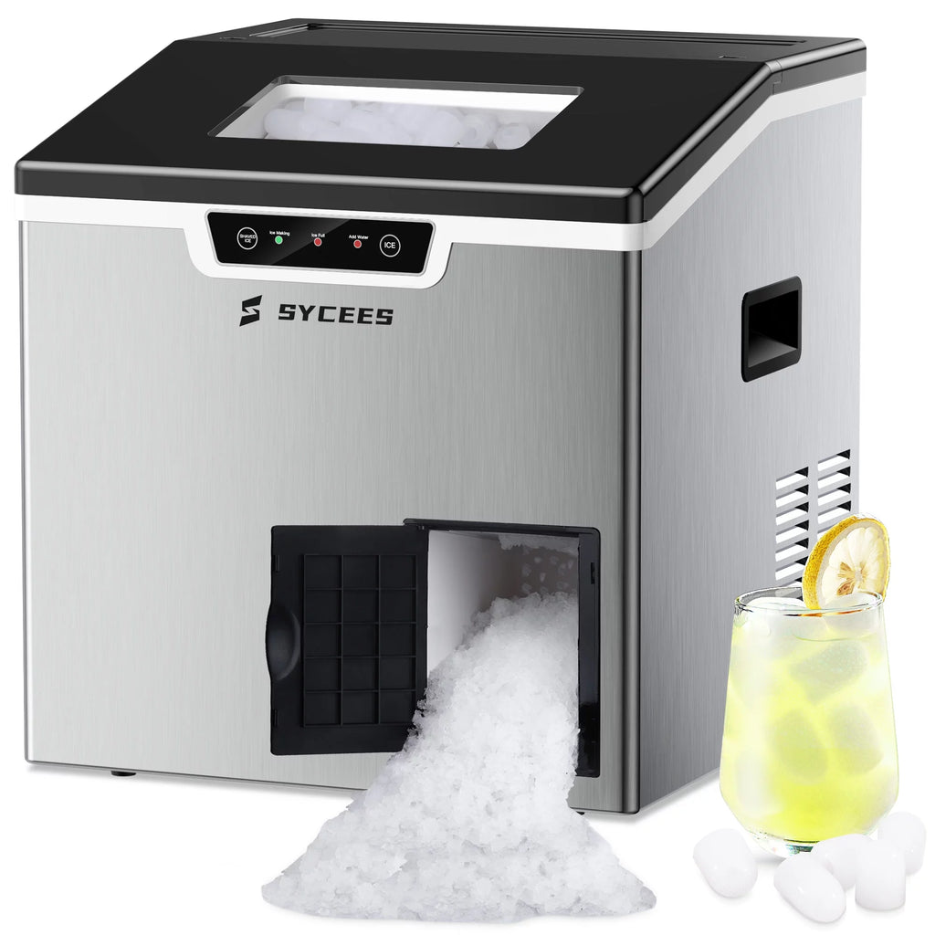 2-in-1 Countertop Ice Maker and Shaver Machine with Ice Scoop and Basket E741