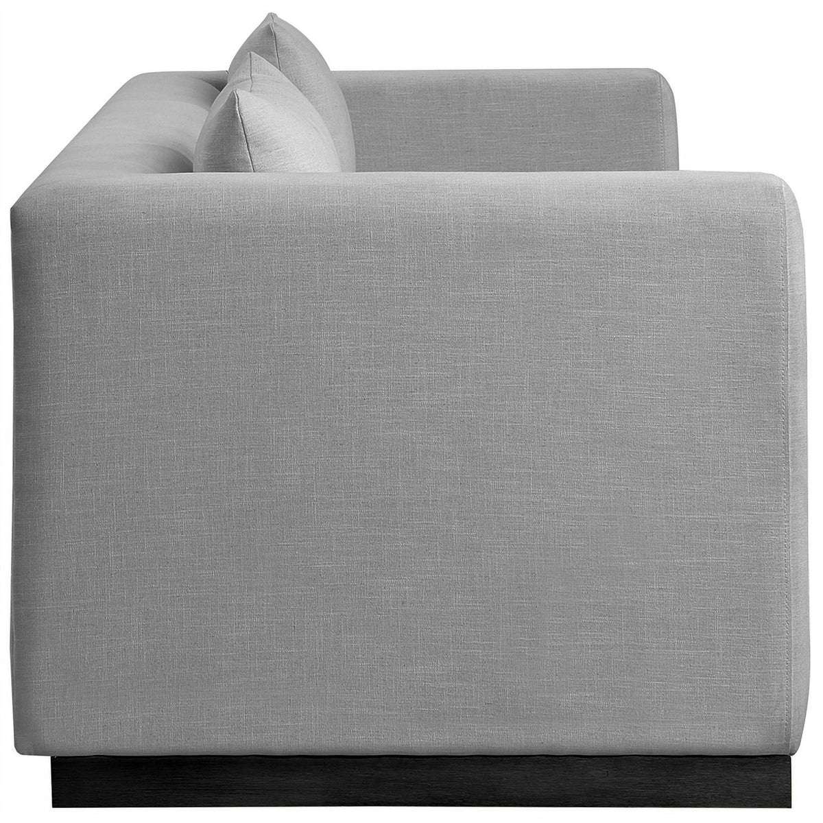 Grey Linen Textured Fabric Sofa C9430