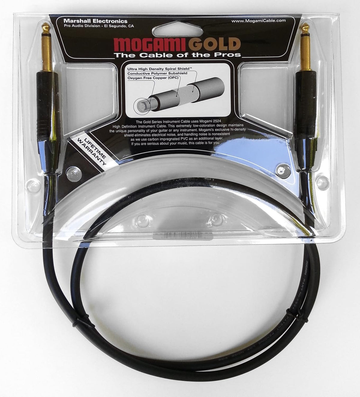 10 Foot Pack of 2 Guitar Instrument Cable S338
