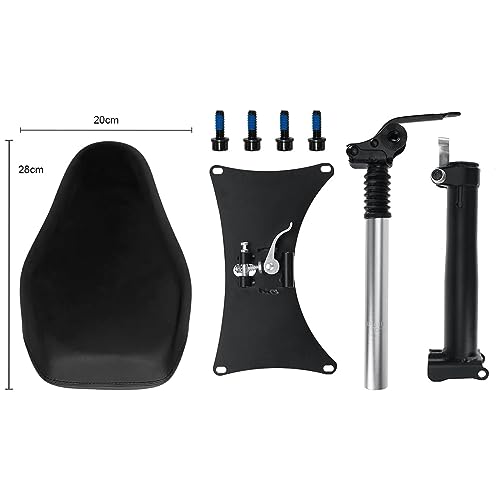 Electric Scooter Seat Height Adjustable Leather Saddle Foldable Removable B5025