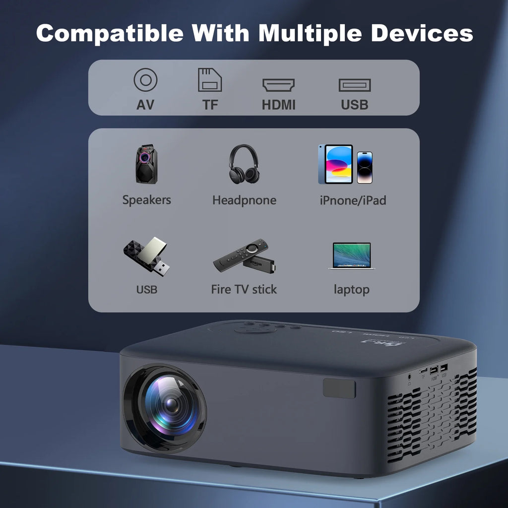 5G WiFi Bluetooth Native 1080P LCD Projector Z993