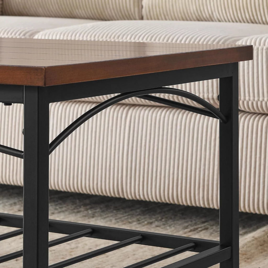 Brown 3 Piece Coffee Table and 2 End Side Tables S3320