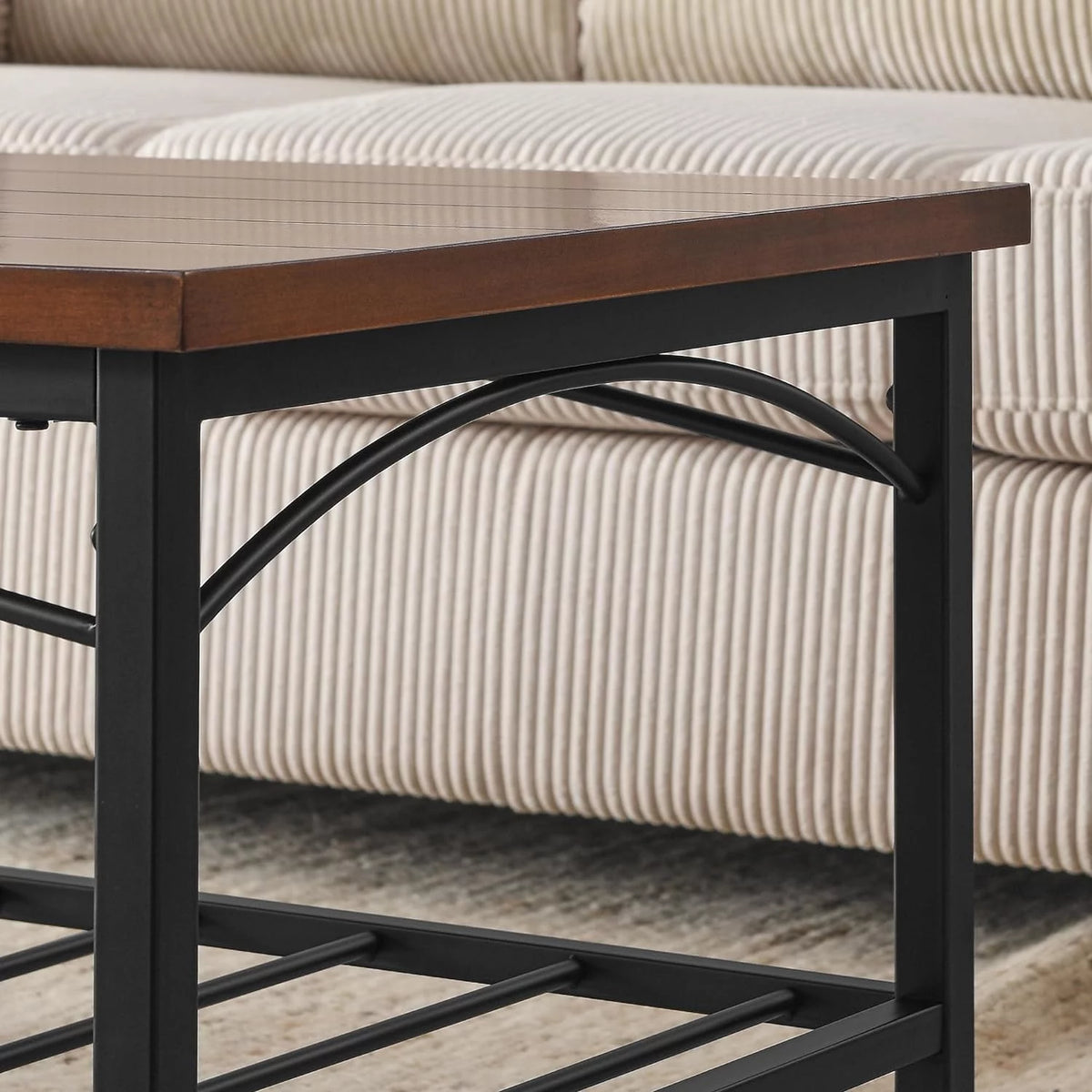 Brown 3 Piece Coffee Table and 2 End Side Tables S3320