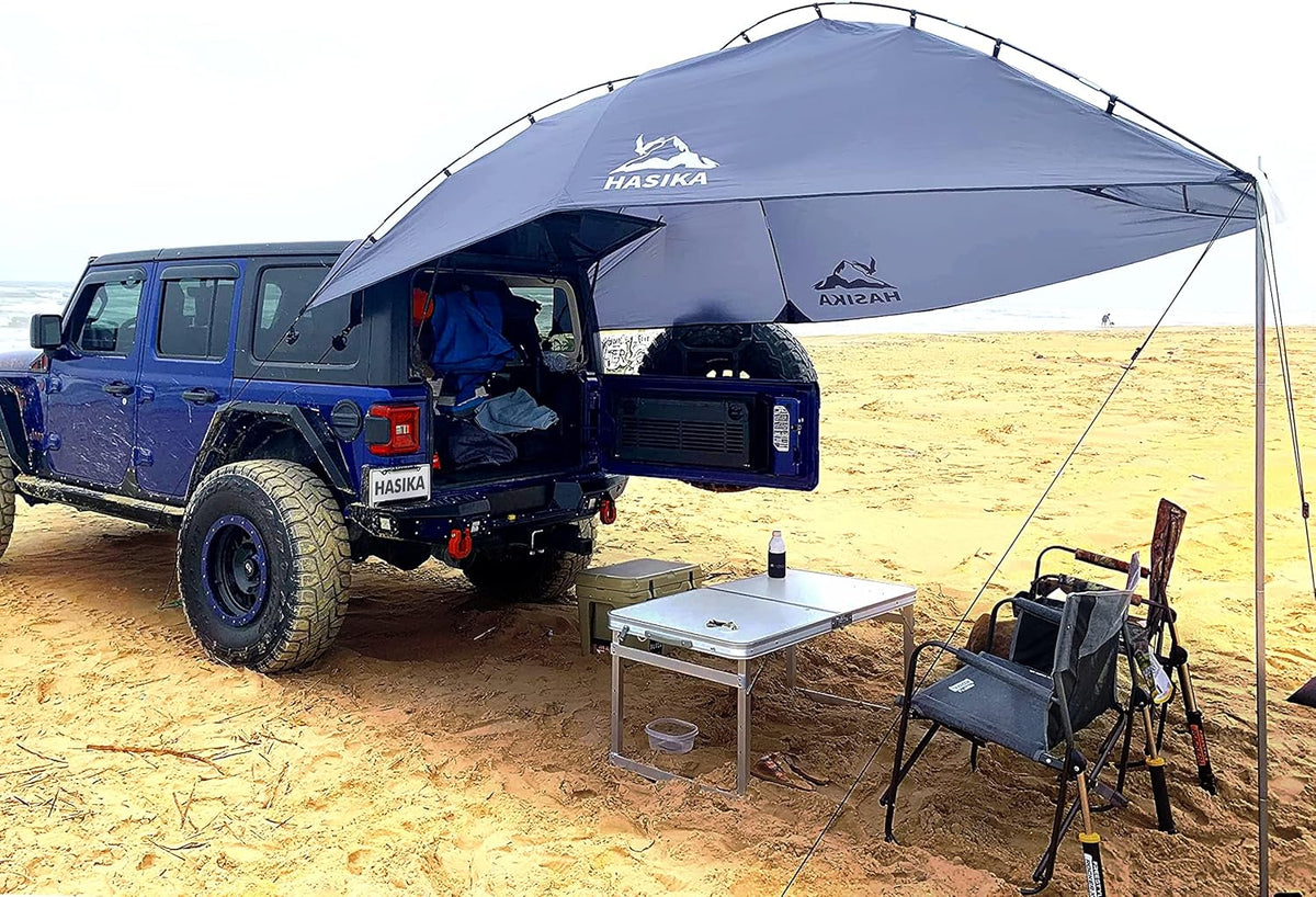 Teardrop Awning with 2 Sandbag K61850