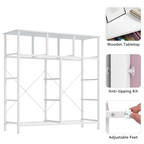 Pink 9 Drawer Fabric Storage Dresser T953692