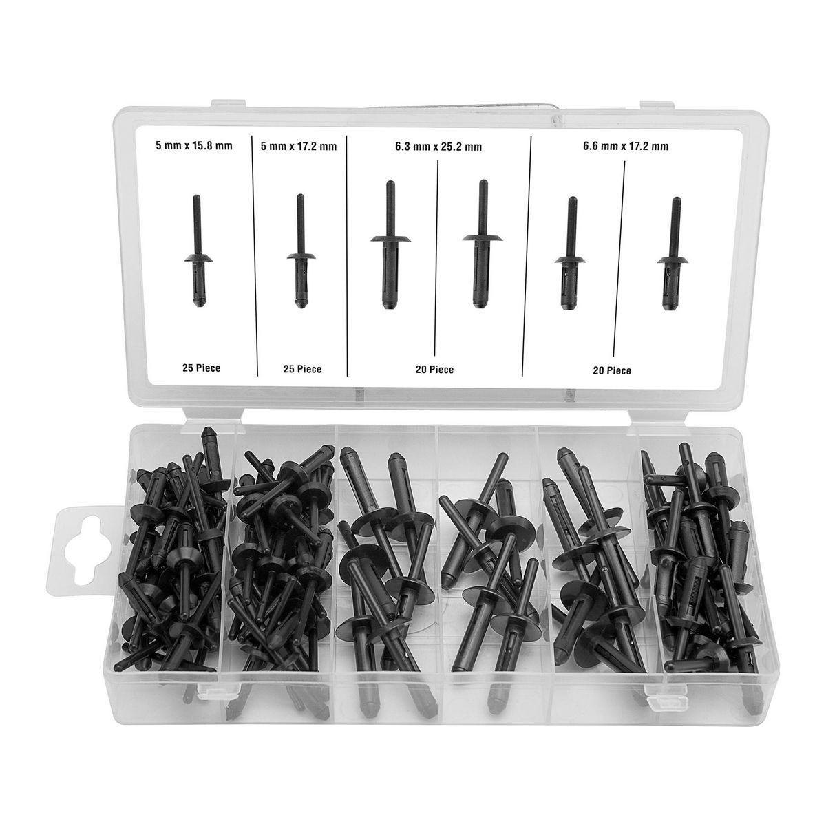 90 Piece Rivet Assortment P266