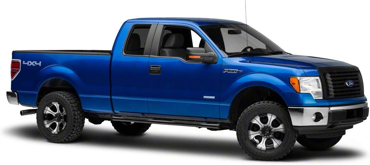 Gloss Black 4-Inch Oval Side Step Bars N6099