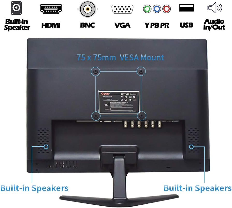 19.5 16:9 1600x900 TFT LCD CCTV Monitor with BNC VGA HDMI Q833926