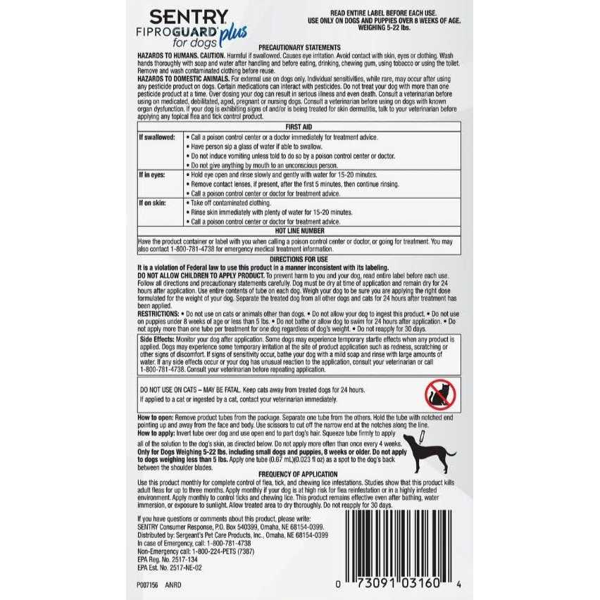 Flea and Tick Treatment for Dogs K5228