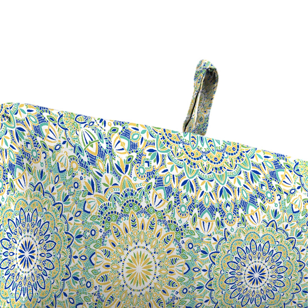 Pewter Multicolor Paisley Rectangular Outdoor Chaise Lounge Cushion M742964
