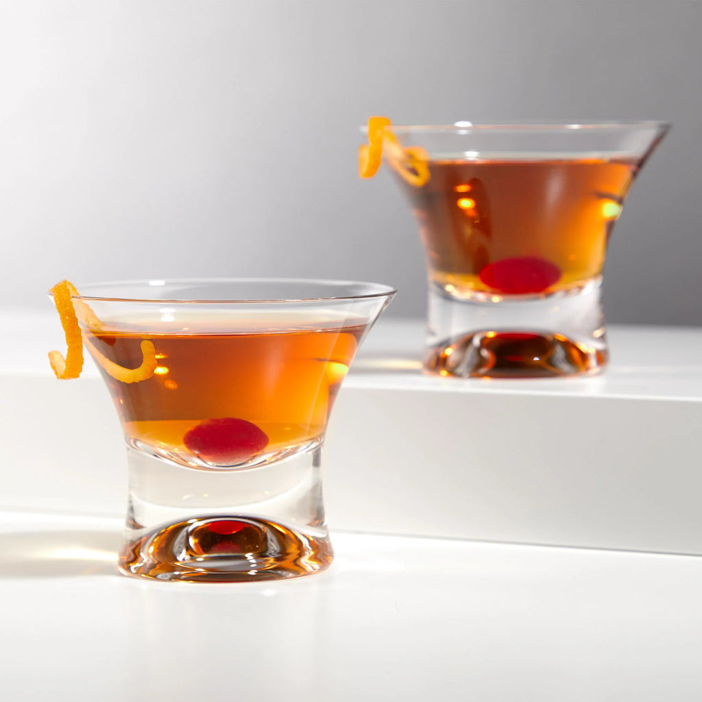 Heavy Base Crystal Manhattan Glasses Cocktail Glass Set L275124