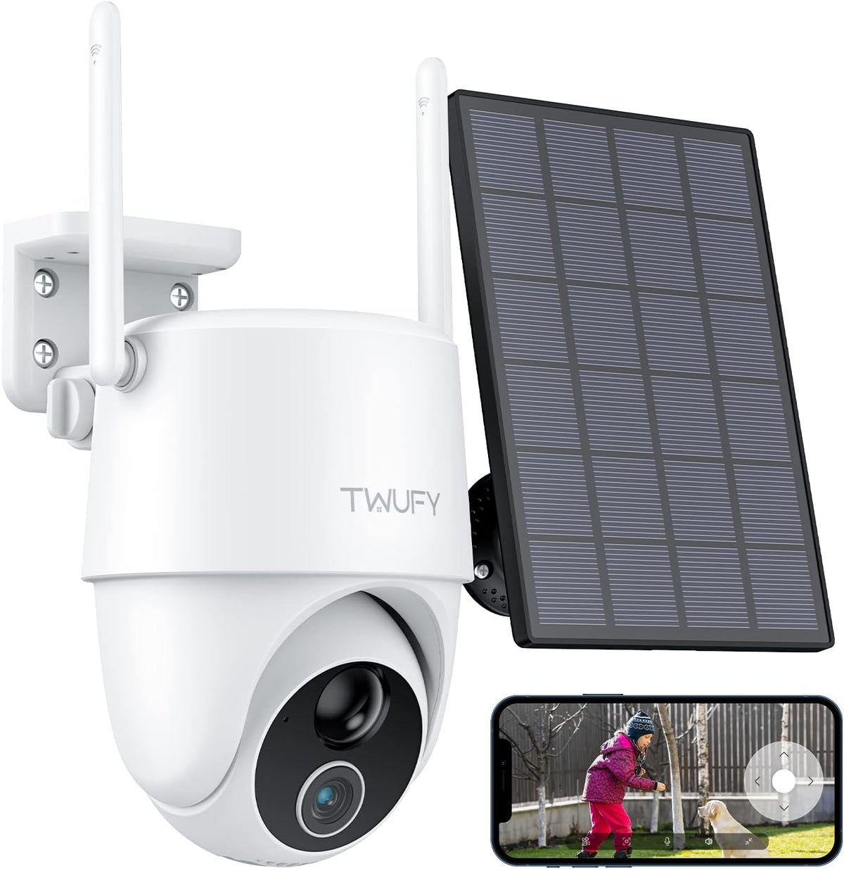Wireless Outdoor Security Camera with 360° PTZ B764