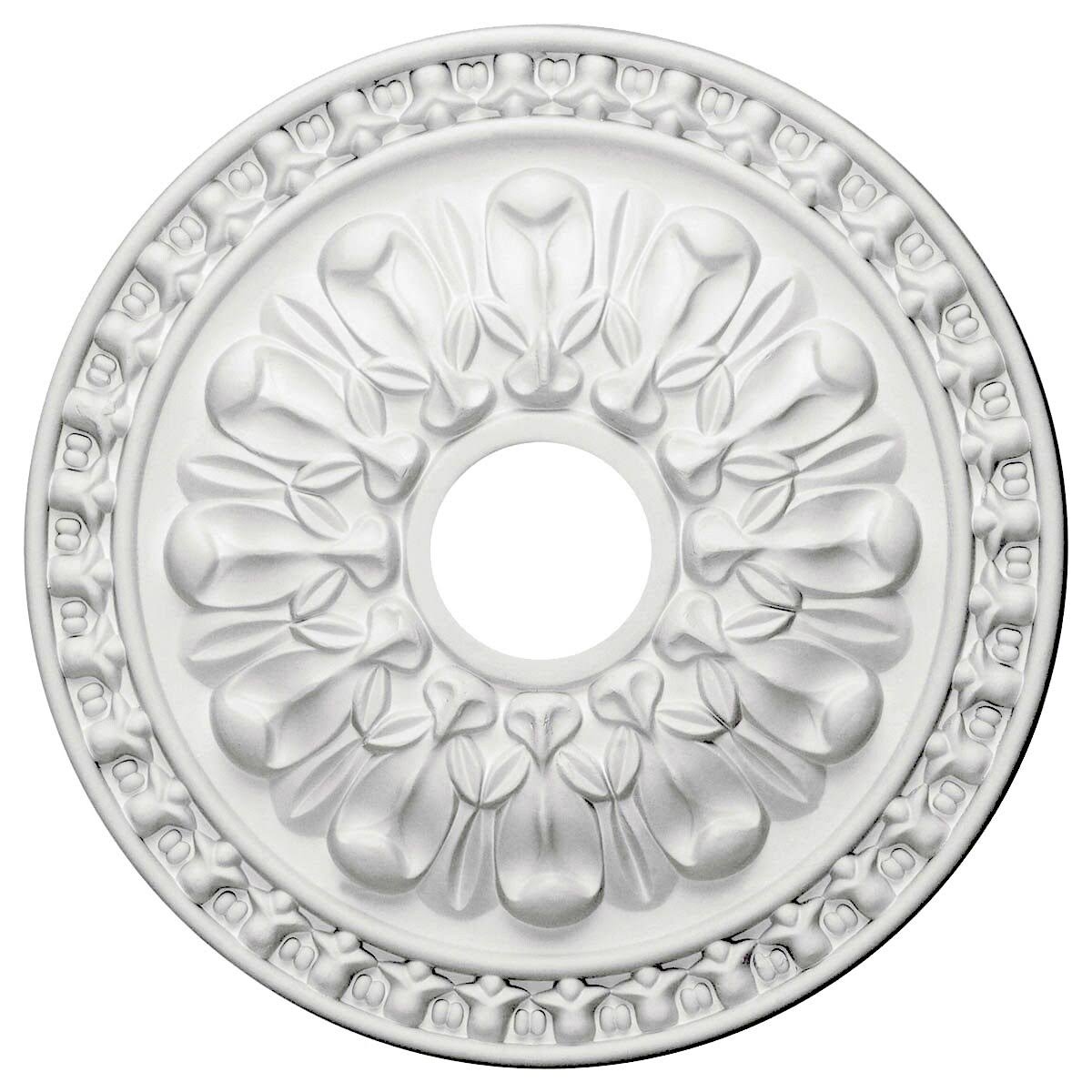 18x22OD x 3 1/2x22ID x 1 3/8x22P Hand-Painted Flash Copper Ceiling Medallion D1737