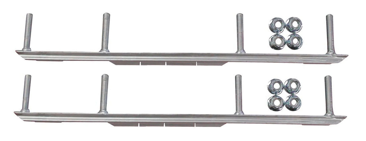 Orange Snowmobile Skis with 6" Shaper Bars Complete Kit K798037