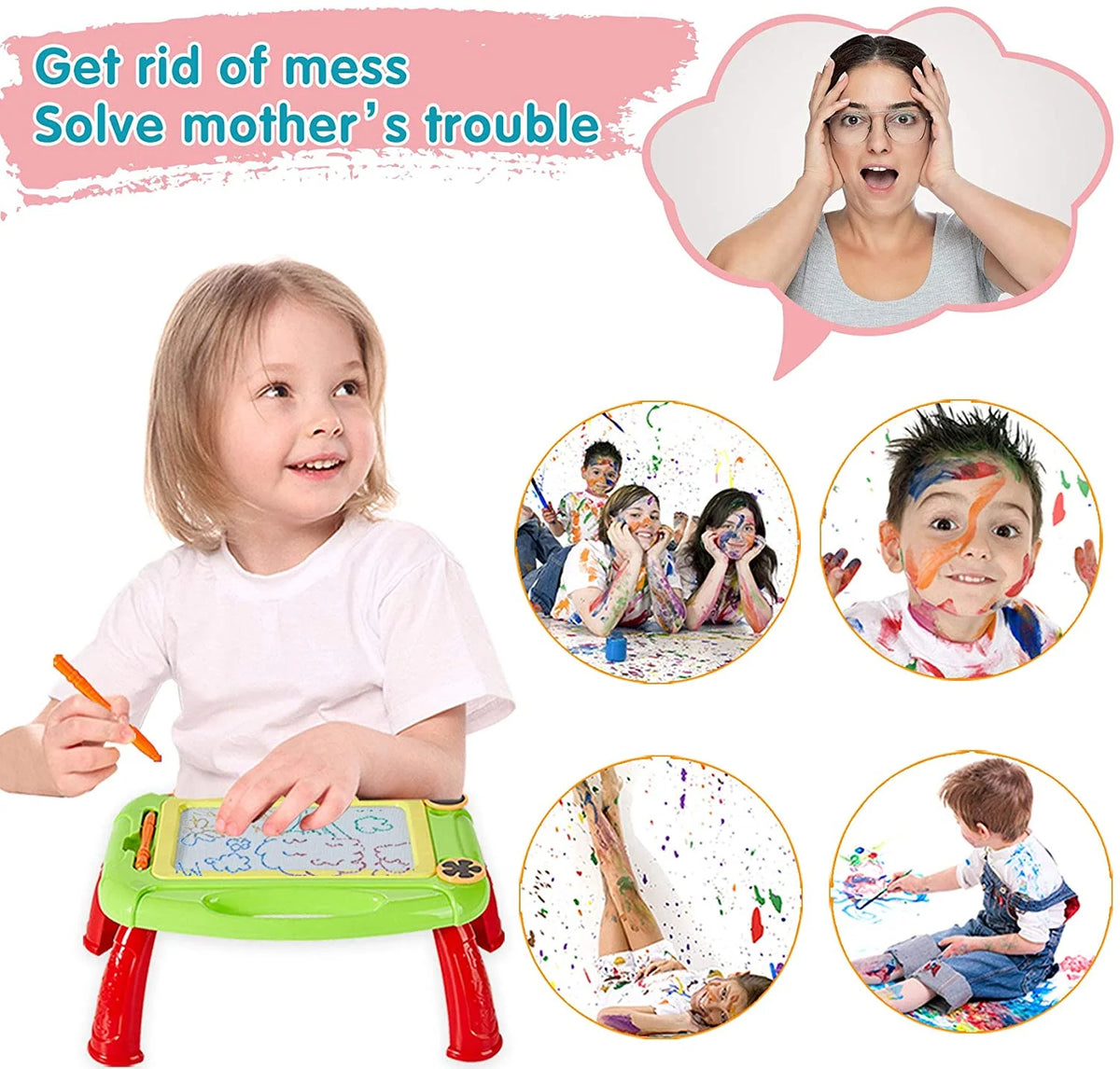 Magnetic Drawing Board for Toddler Toys L382605