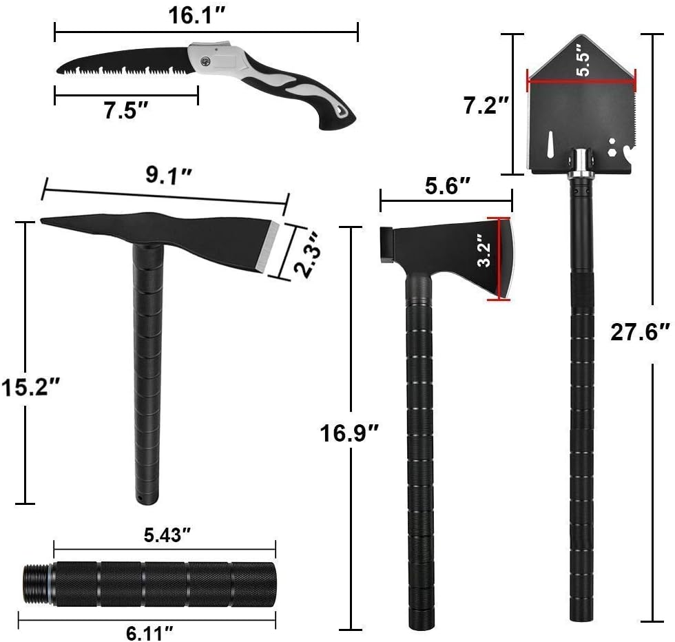 Folding Shovel with Molle Carrying Bag F84909