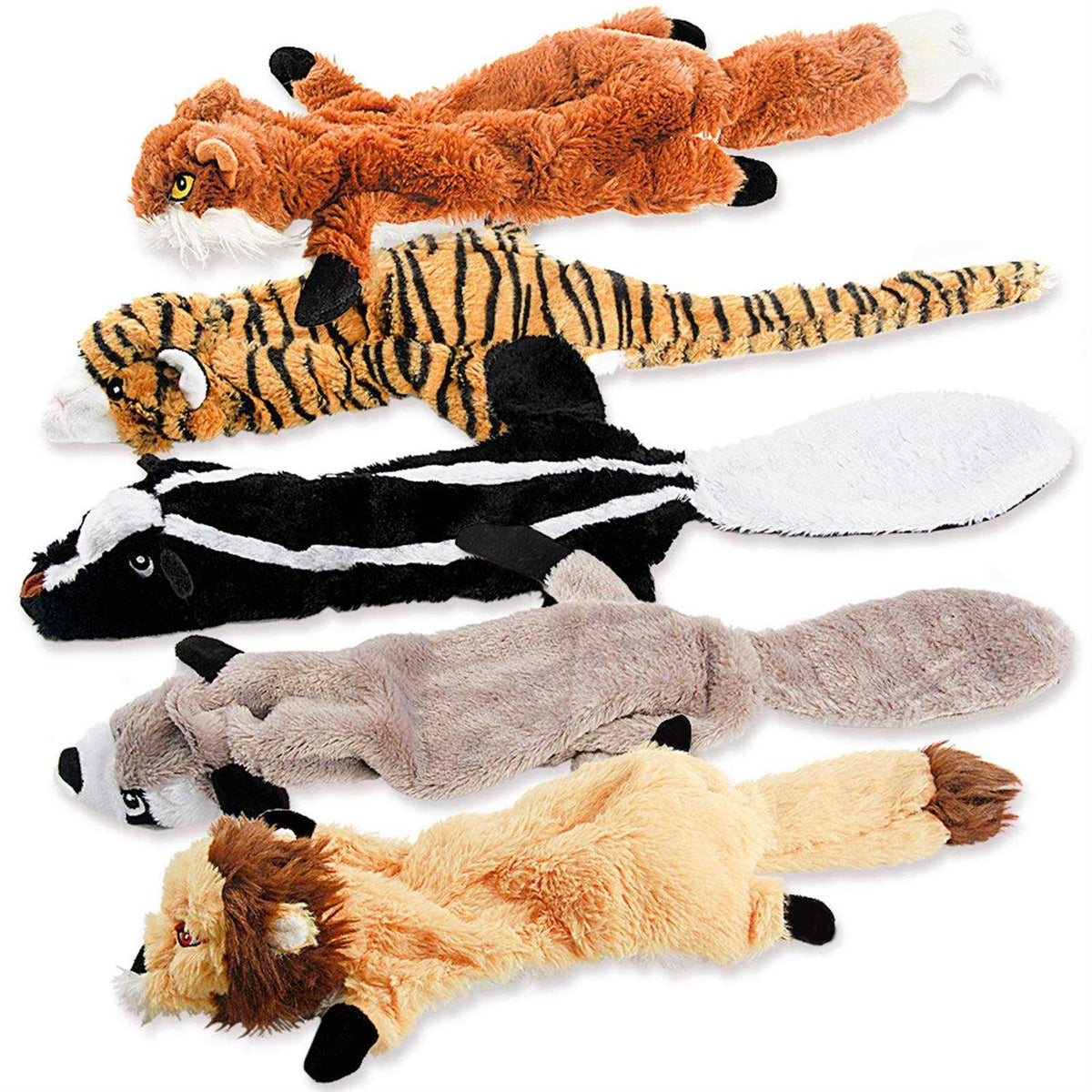 No Stuffing Plush Dog Squeaky Chew Toy B3585
