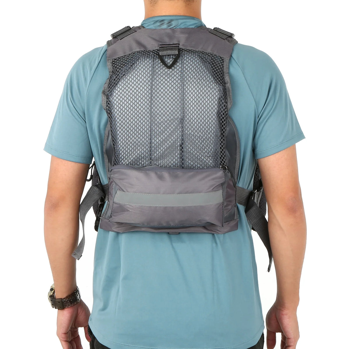 Padded Outdoor Fishing Life Jacket Vest with 209lb Bearing Capacity O4551